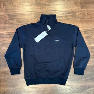 🔹ALO Yoga Unisex Dark Blue Zip-Up Sweater 💙